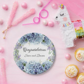 -忘れMe-Not Flowers水色エレガント ペーパープレート (パーティー)