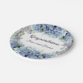-忘れMe-Not Flowers水色エレガント ペーパープレート (アングル)