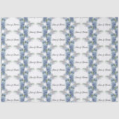 -忘れMe-Not Flowers水色エレガント 薄葉紙 (正面)