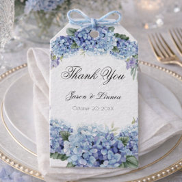 -忘れme-Not Flowers Water colorエレガントな結婚式 ギフトタグ