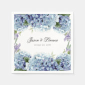 -忘れme-Not Flowers Water colorエレガントな結婚式 スタンダードカクテルナプキン (正面)