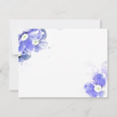 -忘れMe-Not Photoお祝いのライフカード 招待状 (裏面)