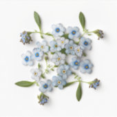 忘れMe-Not Pressed花 シール (正面)