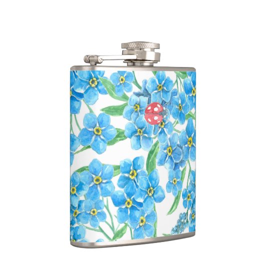 忘れME NOT SEAMLESSパターン フラスク (右)