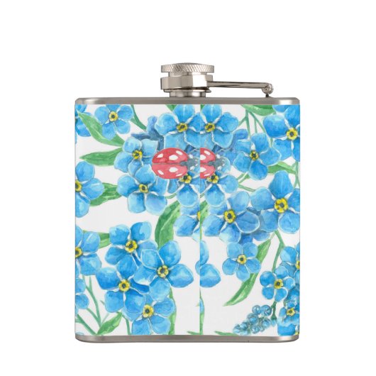 忘れME NOT SEAMLESSパターン フラスク (裏面)