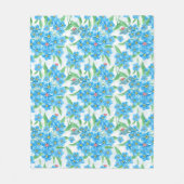 忘れME NOT SEAMLESSパターン フリースブランケット (正面)