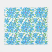 忘れME NOT SEAMLESSパターン フリースブランケット (正面(横))