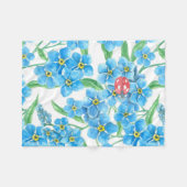 忘れME NOT SEAMLESSパターン フリースブランケット (正面(横))