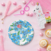 忘れME NOT SEAMLESSパターン ペーパープレート (パーティー)