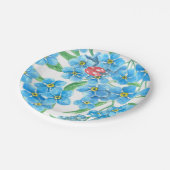 忘れME NOT SEAMLESSパターン ペーパープレート (アングル)