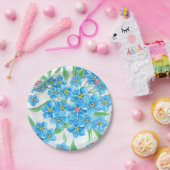 忘れME NOT SEAMLESSパターン ペーパープレート (パーティー)