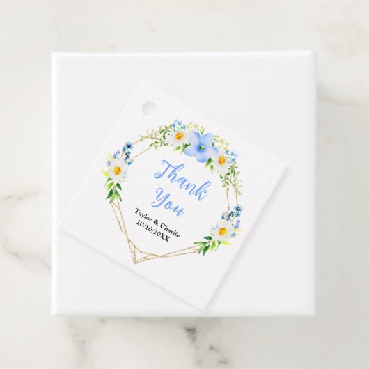 忘れMe-Notsデイジーのフローラ結婚に感謝 フェイバータグ (インサイチュ)