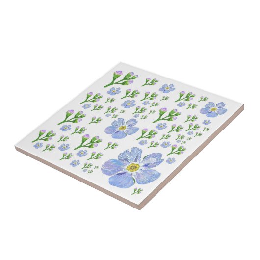 [忘れnot Ceramic Tile] タイル (側面)