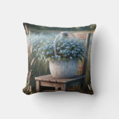 忘れNot Flower Basket クッション (正面)