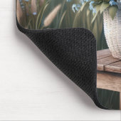 忘れNot Flower Basket マウスパッド (コーナー)