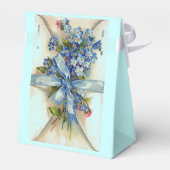 忘れNOTSのティール（緑がかった色）結婚ブルージェムモノグラム フェイバーボックス (裏面サイド)