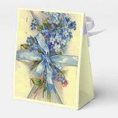 忘れNOTSのティール(緑がかった色)結婚ブルージェムモノグラム フェイバーボックス (裏面サイド)