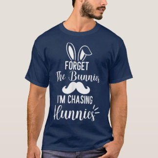 忘れThe Bunnies おもしろい I's Chasing Hunnies easte Tシャツ