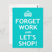 忘れWork and Let's Shop ポストカード (正面/裏面)