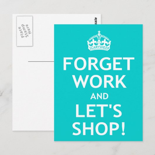 忘れWork and Let's Shop ポストカード (正面/裏面)