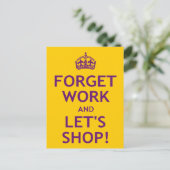 忘れWork and Lets Shop ポストカード (スタンド正面)