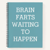 忘却の人への贈り物のリストおもしろい引用文 ノートブック (正面)