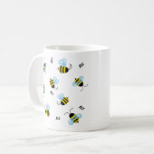 忙しいぶんぶんうなることは蜂のマグをブンブンいう音 コーヒーマグカップ (正面左)