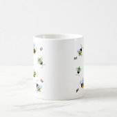 忙しいぶんぶんうなることは蜂のマグをブンブンいう音 コーヒーマグカップ (中央)