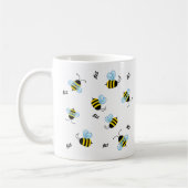 忙しいぶんぶんうなることは蜂のマグをブンブンいう音 コーヒーマグカップ (左)