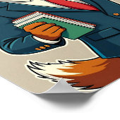 忙しいを演じる - 面白いコーギー動物ポスター ポスター (角)