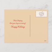 忙しいクリスマスの小妖精や小人-ヴィンテージのクリスマス シーズンポストカード (裏面)