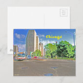 忙しいシカゴの午後 ポストカード (正面/裏面)