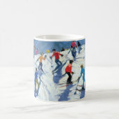 忙しいスキー斜面Lofer 2004年 コーヒーマグカップ (中央)