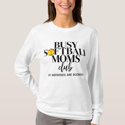 忙しいソフトボールママ倶楽部 Tシャツ (正面)