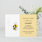 忙しいハチのバーティーお誘い 招待状 (スタンド正面)