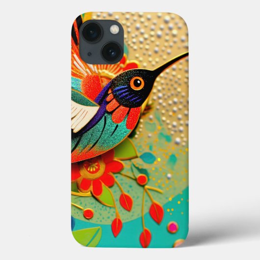 忙しいハチドリ Case-Mate iPhoneケース (裏面)