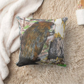 忙しいビーバー クッション (ブランケット)