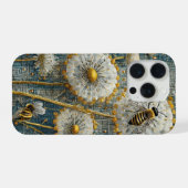 忙しいミツバチのタンポポの森 iPhoneケース (裏面横)