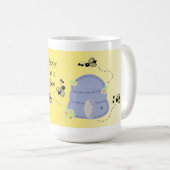 忙しいミツバチ コーヒーマグカップ (正面右)