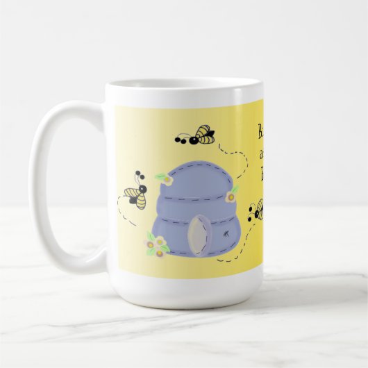 忙しいミツバチ コーヒーマグカップ (左)