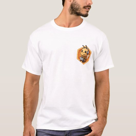 忙しいミツバチ Tシャツ (正面)