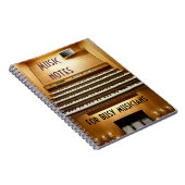 忙しいミュージシャンのための音楽ノート ノートブック (右側)