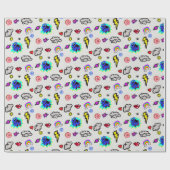 忙しいラッピングペーパー ラッピングペーパー (フラット)