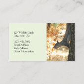 忙しいリスの名刺 名刺 (裏面)