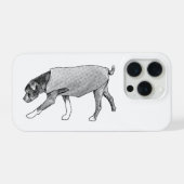 忙しい世界に落ち着きを iPhoneケース (裏面横)