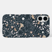 忙しい生垣の濃紺のスマホケース Case-Mate iPhoneケース (裏面 (横))