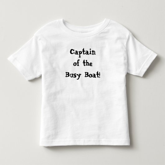 忙しい船長 かわいい・面白いデザイン トドラーTシャツ (正面)