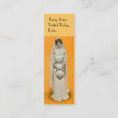 忙しい花嫁のビクトリアンなスタイルのテレホンカード代わりに コーリングカード (裏面)