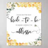 忙しい花嫁を助けて封筒に住所を書こう ポスター (正面)