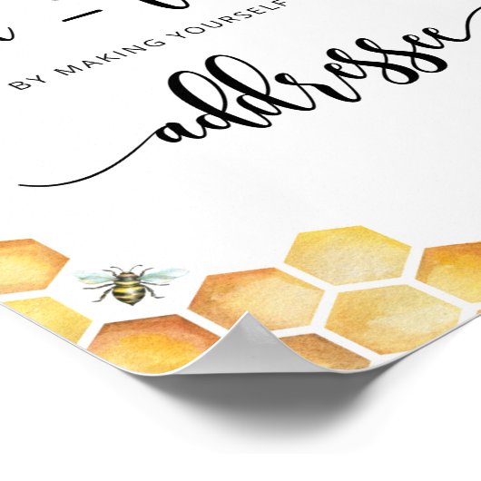 忙しい花嫁を助けて！封筒に住所を書くポスター ポスター (角)